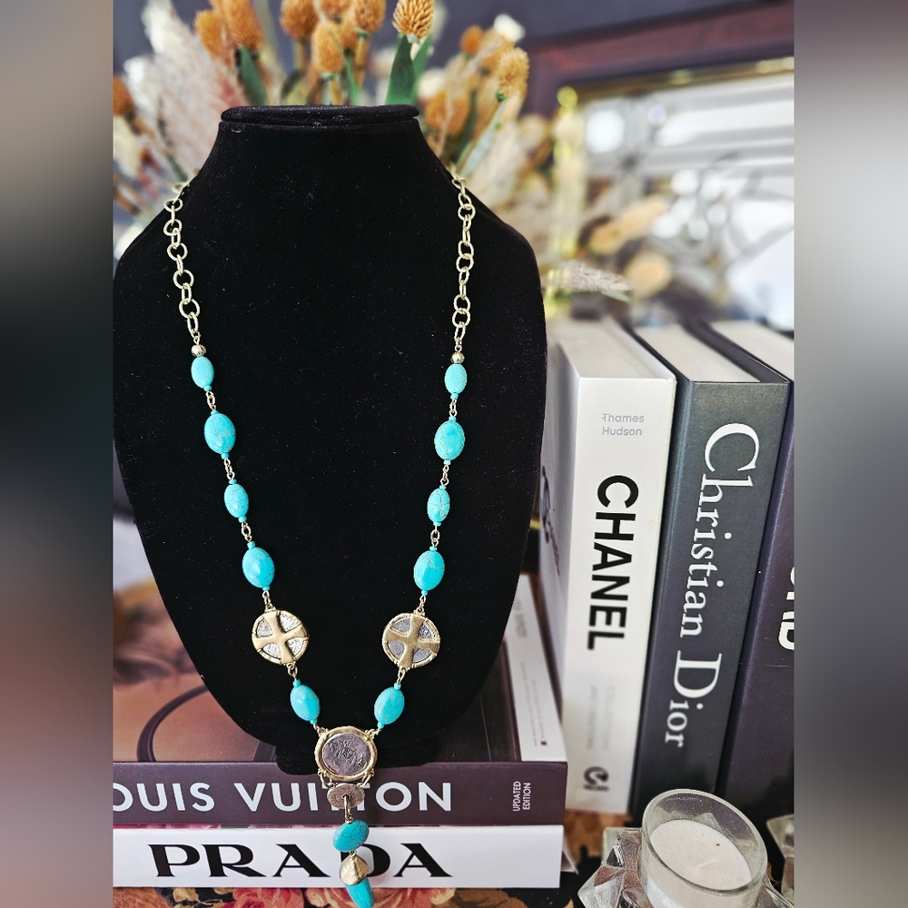Chico's Turquoise Vintage necklace.